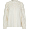 Blouse 24446 10 Lulall Shirt Ls Creme