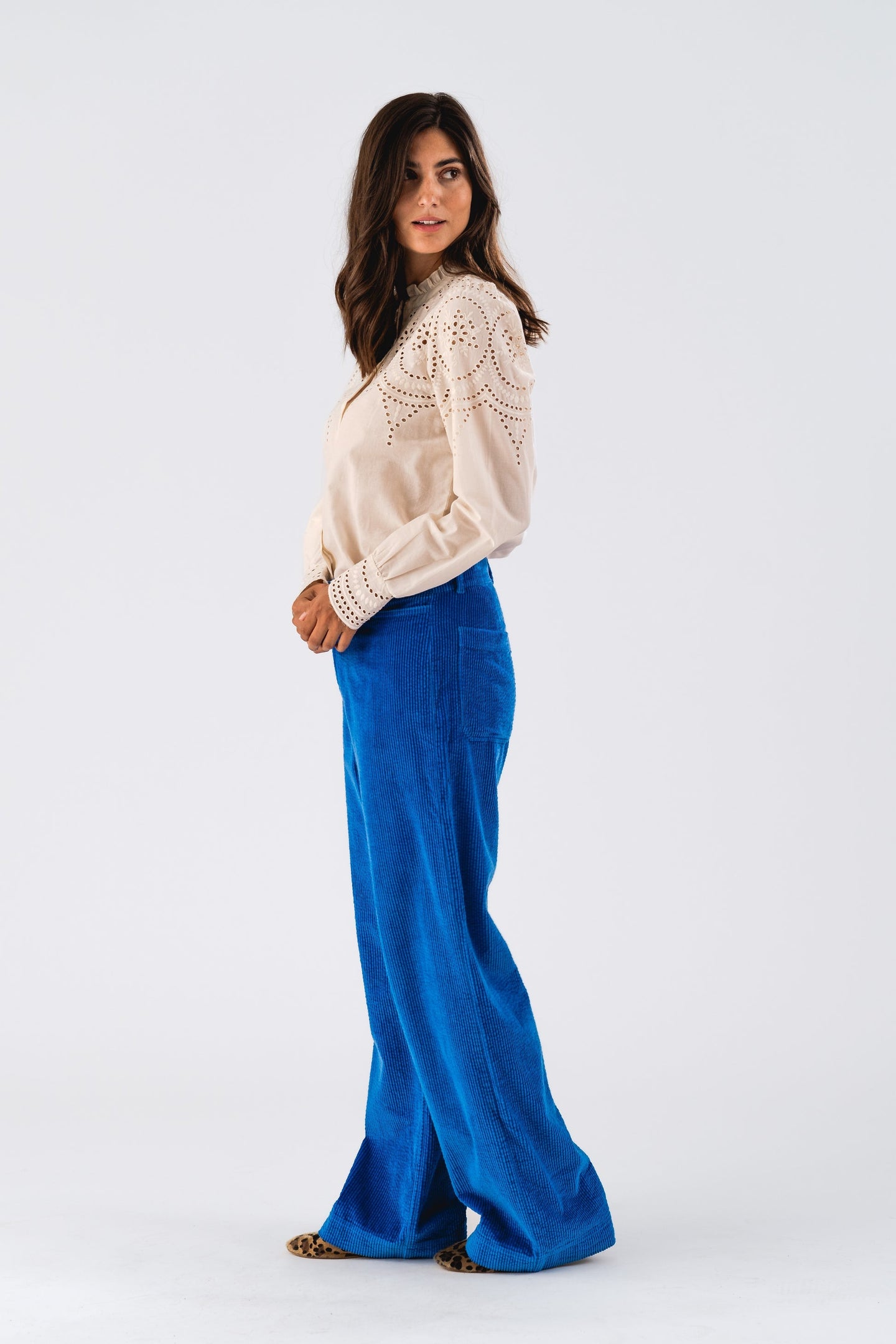 Blouse 24446 10 Lulall Shirt Ls Creme