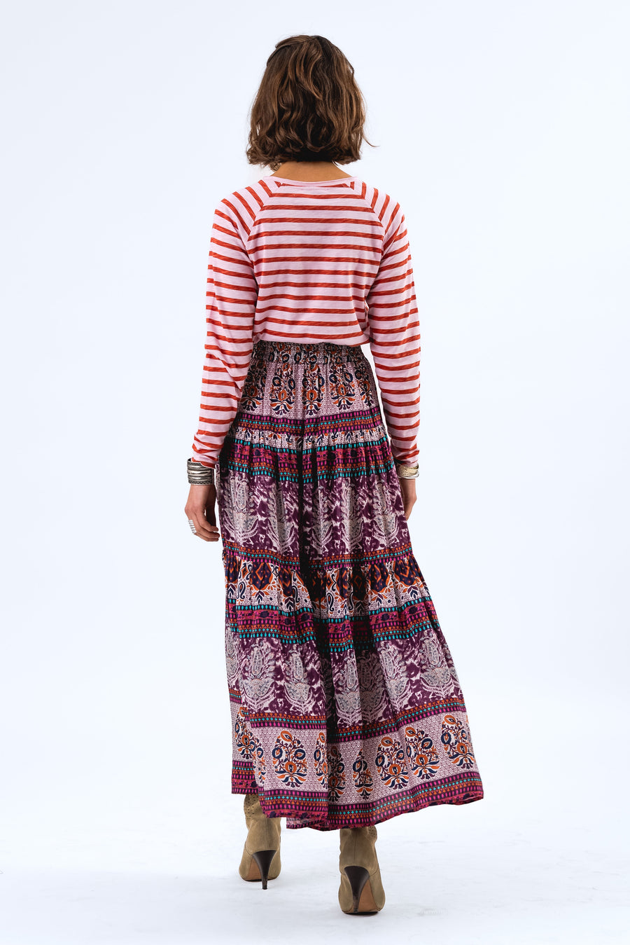 Skirt Sunsetll Maxi Sk Flower-Print
