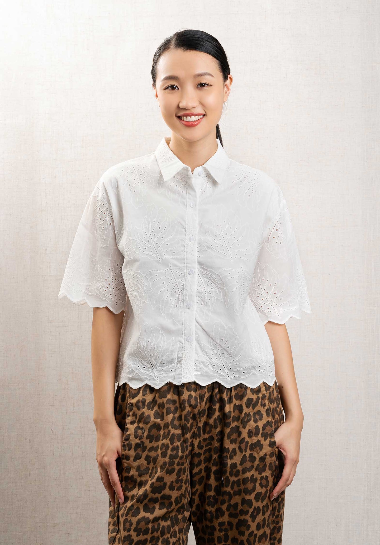 Blouse Sc3037 White