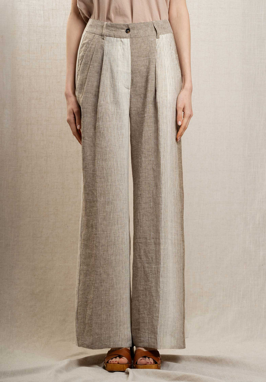 Pants Pavano 10075 1-Taupe-Ecru