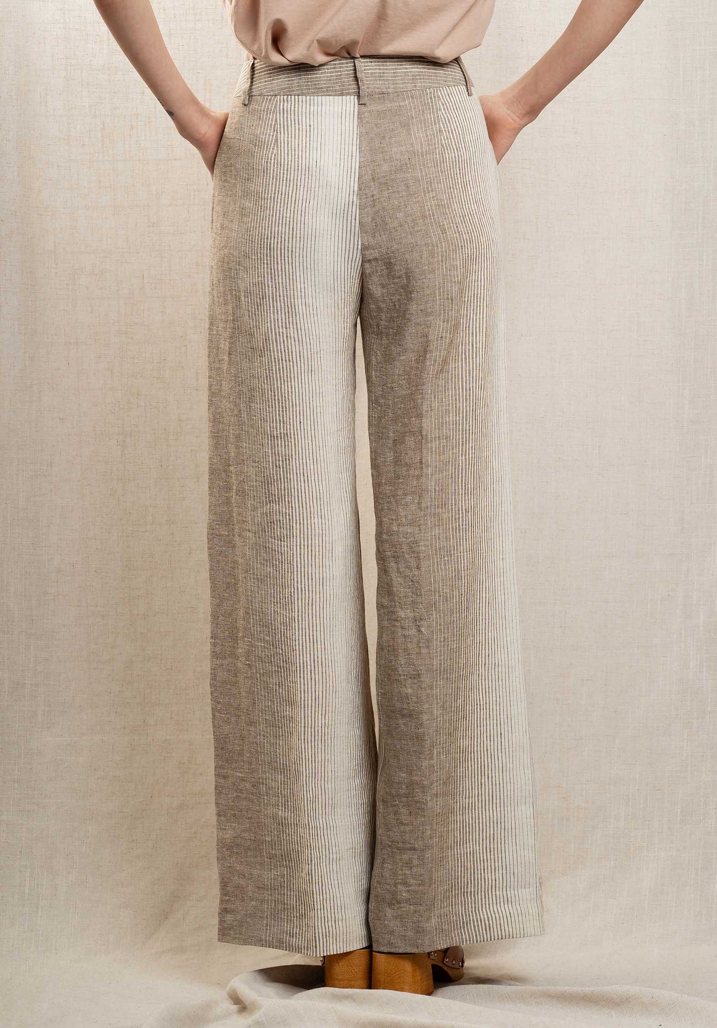 Pants Pavano 10075 1-Taupe-Ecru