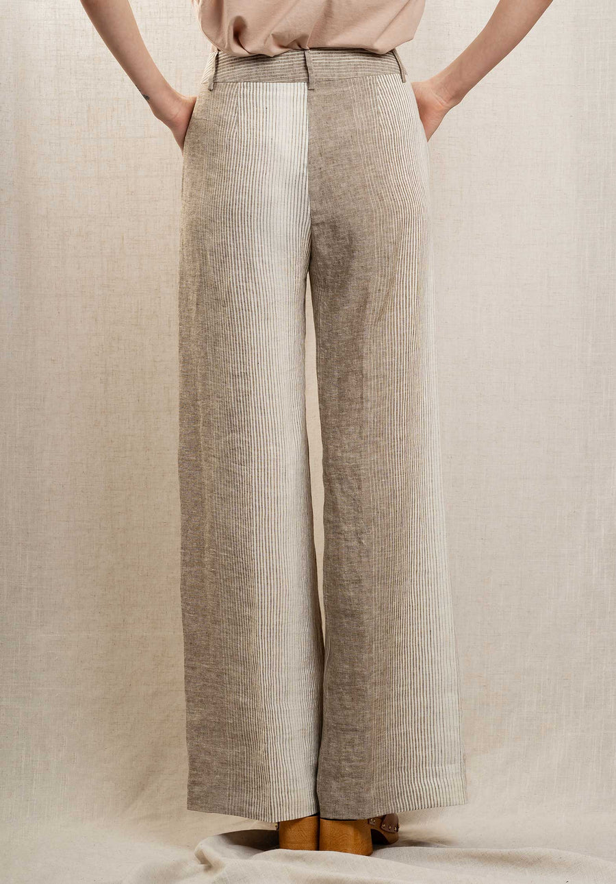 Pants Pavano 10075 1-Taupe-Ecru