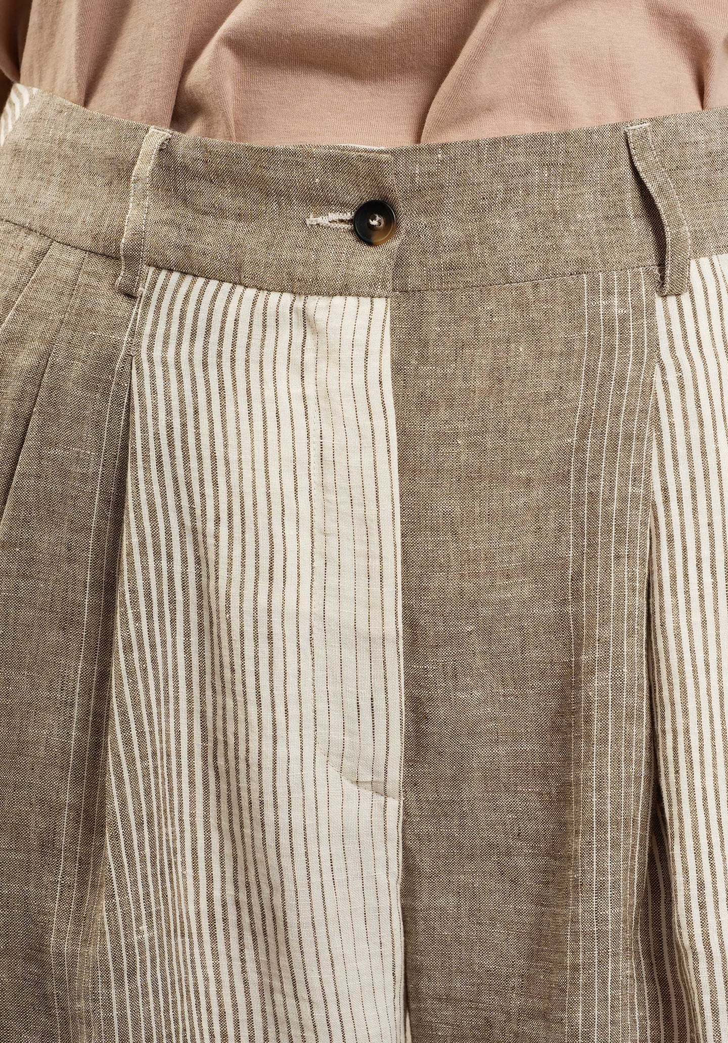 Pants Pavano 10075 1-Taupe-Ecru