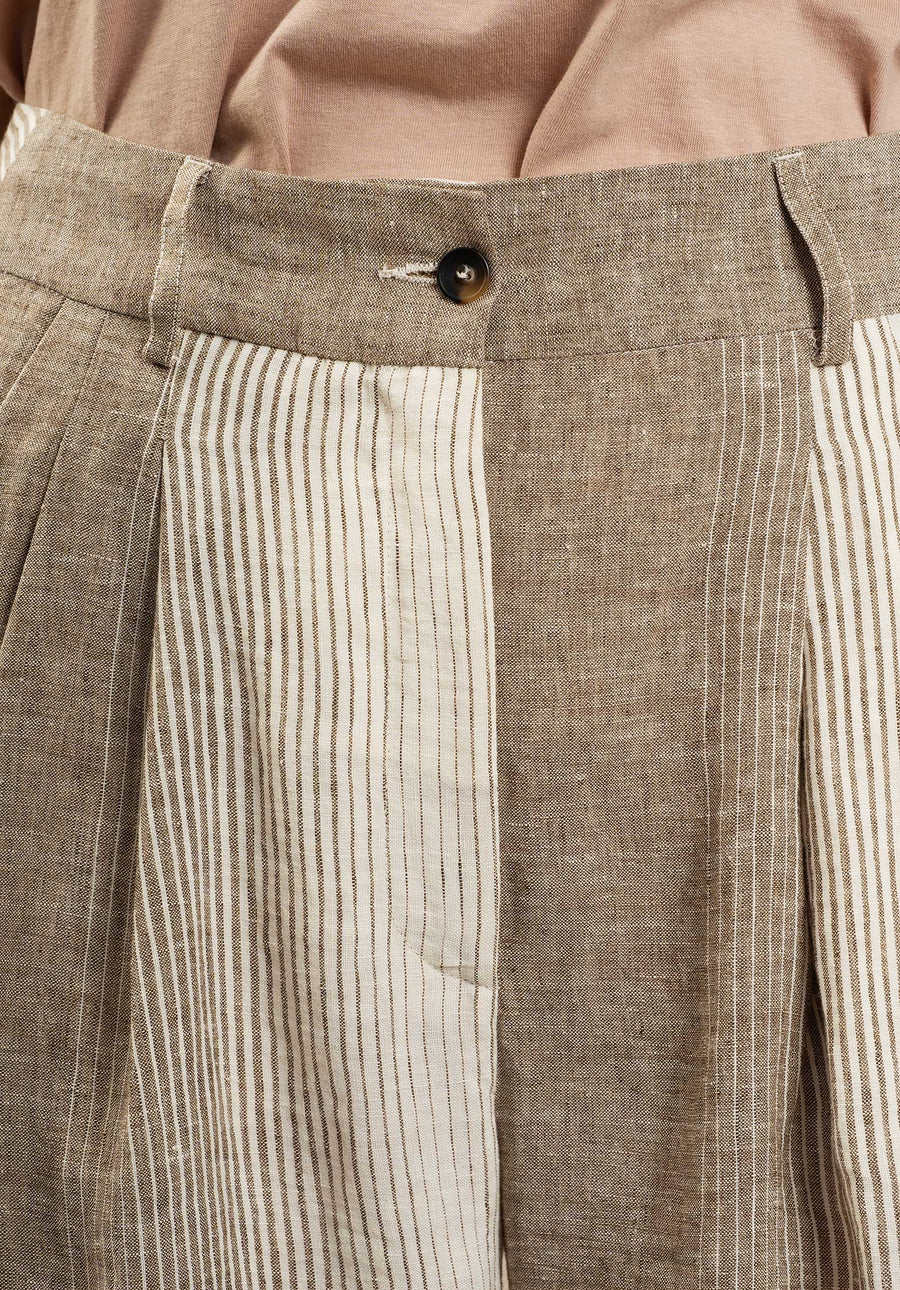 Pants Pavano 10075 1-Taupe-Ecru