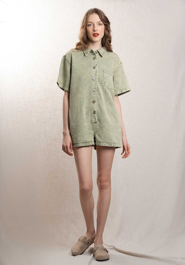 Denim Shirt Sc157 Vert