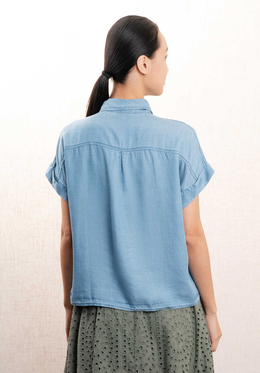 Shirt F11252 Bleu-Jean