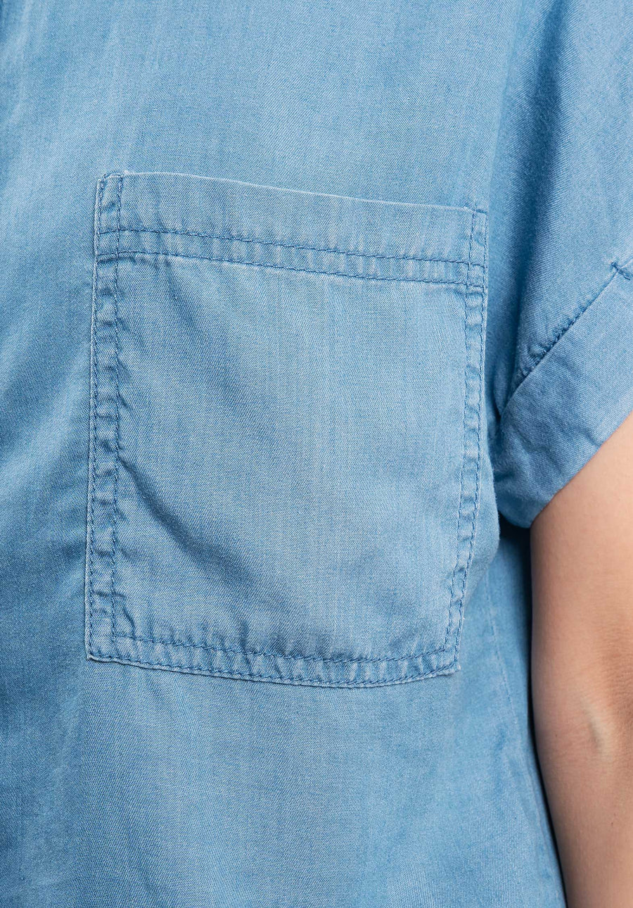Shirt F11252 Bleu-Jean