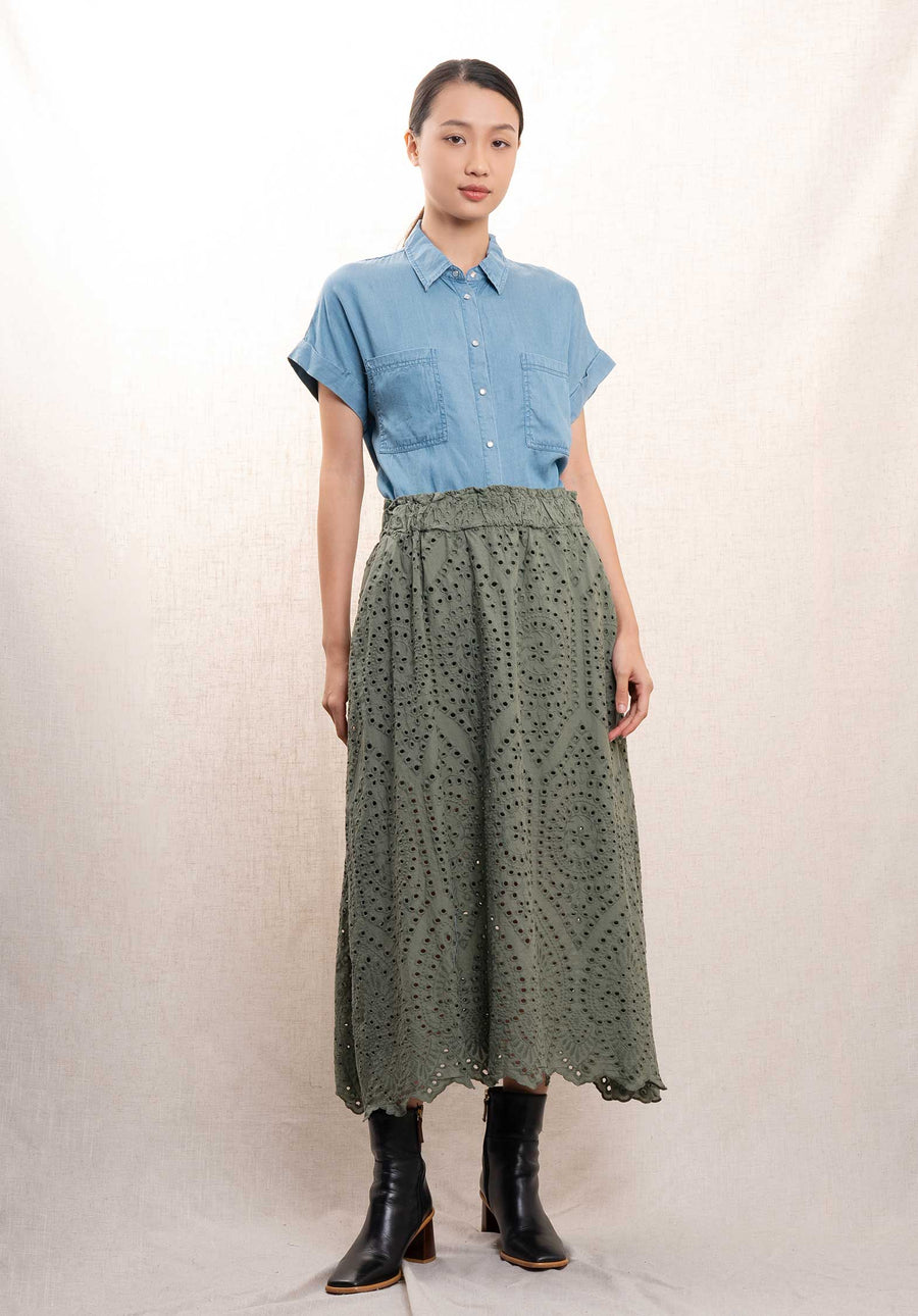 Shirt F11252 Bleu-Jean