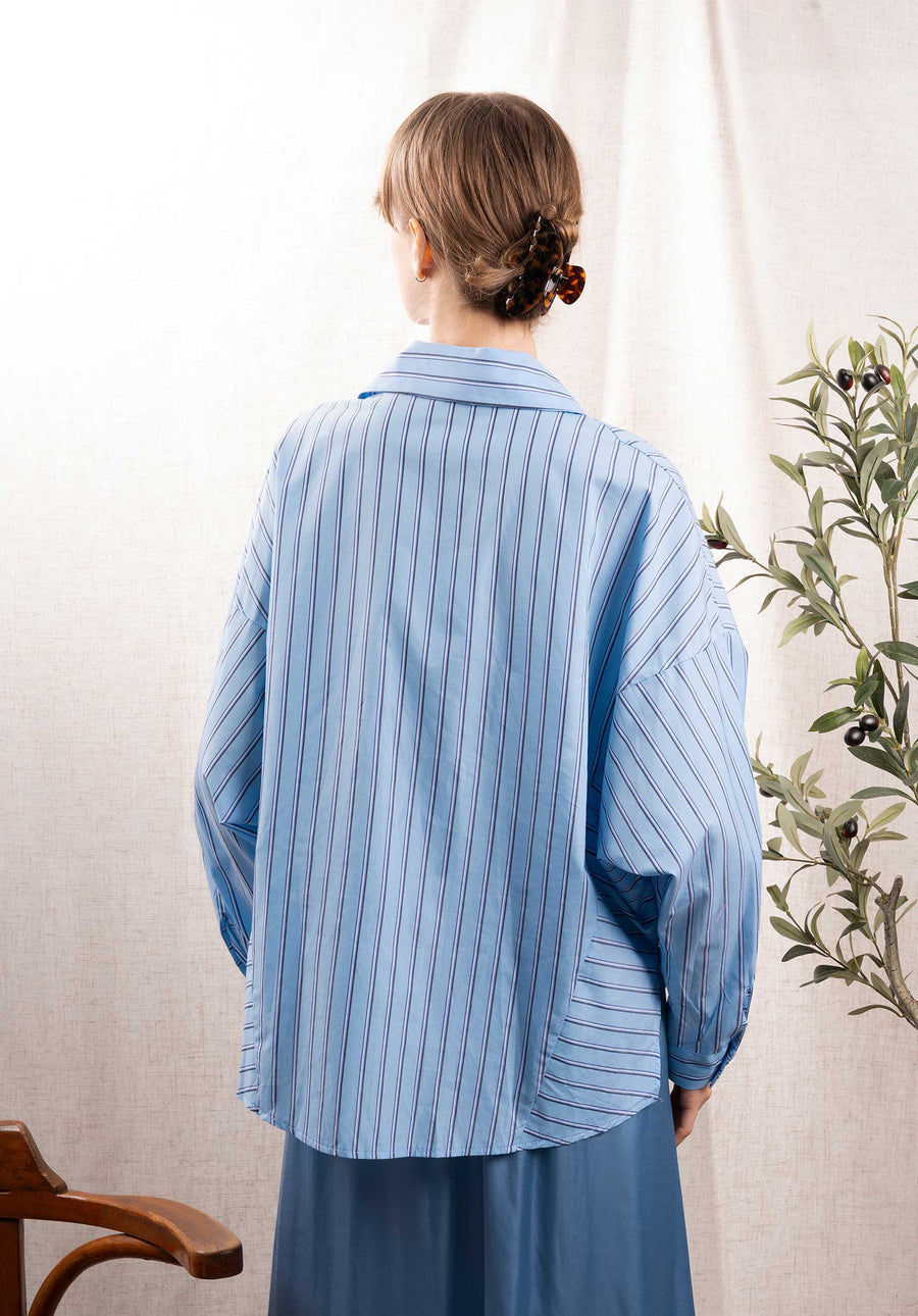 Shirt 60141 Blue-Stripe
