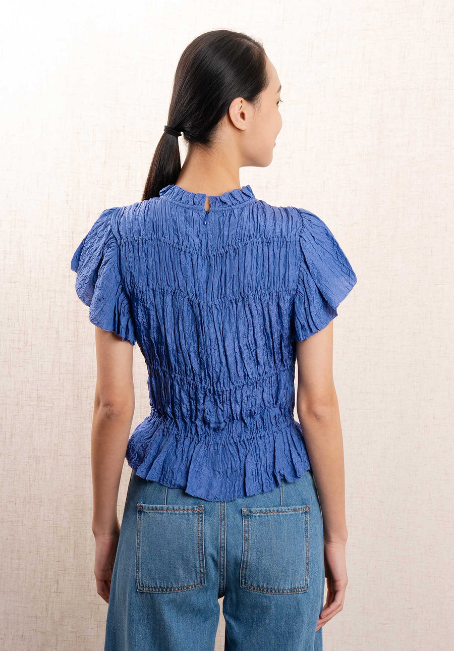 Blouse Siya Silk Tank T Ss24-128 Blue