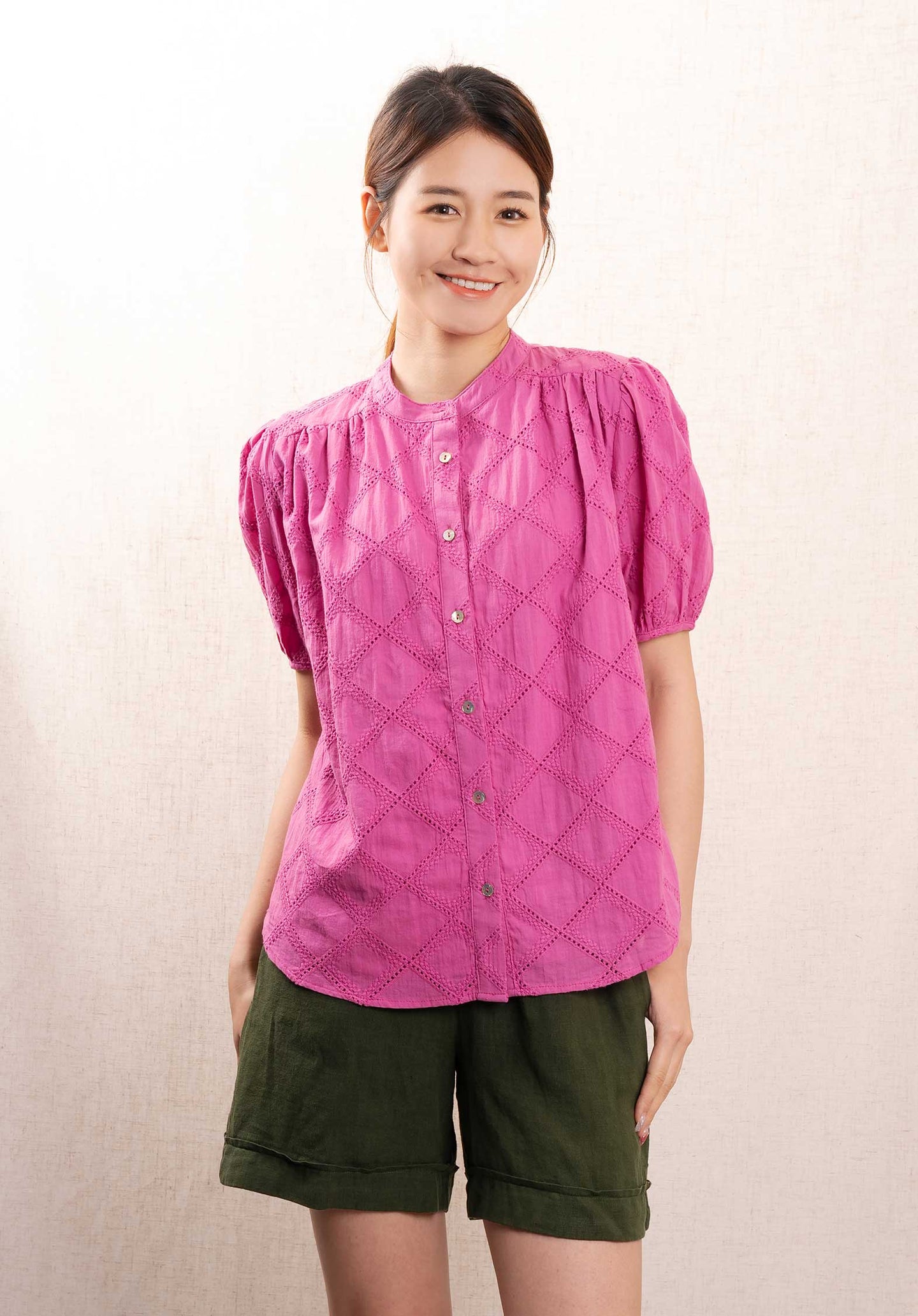 Blouse Nessie Blouse 37-Sangria