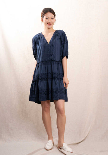 Dress 330662 Navy-Blue-Total