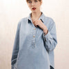 Blouse J0669 Jeans-Bleu