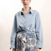 Blouse J0669 Jeans-Bleu