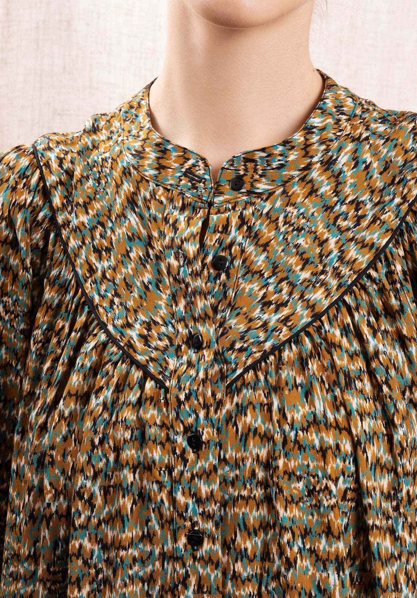 Blouse Idriss Brown-Multi