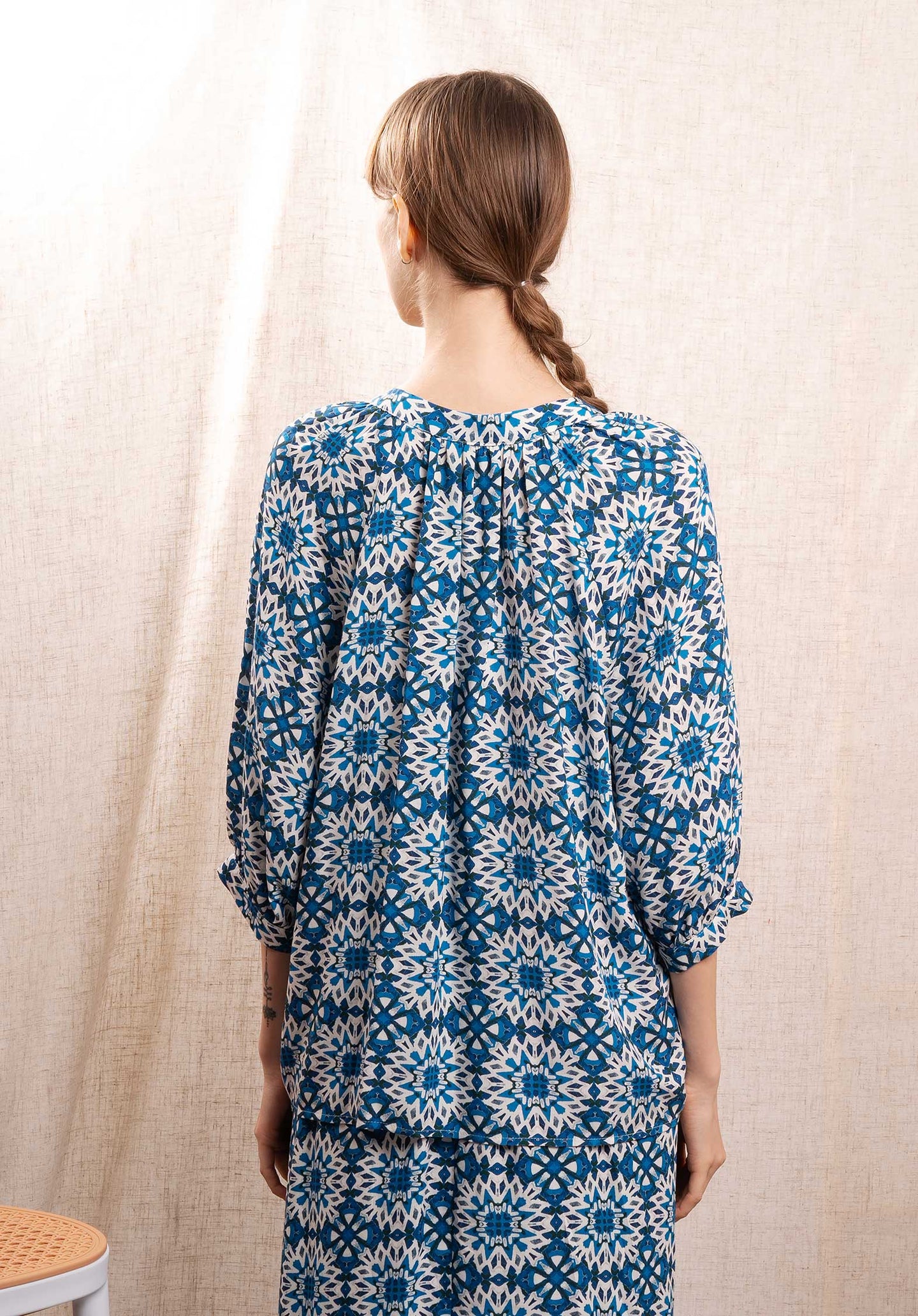 Blouse Florelle Blue-Flower