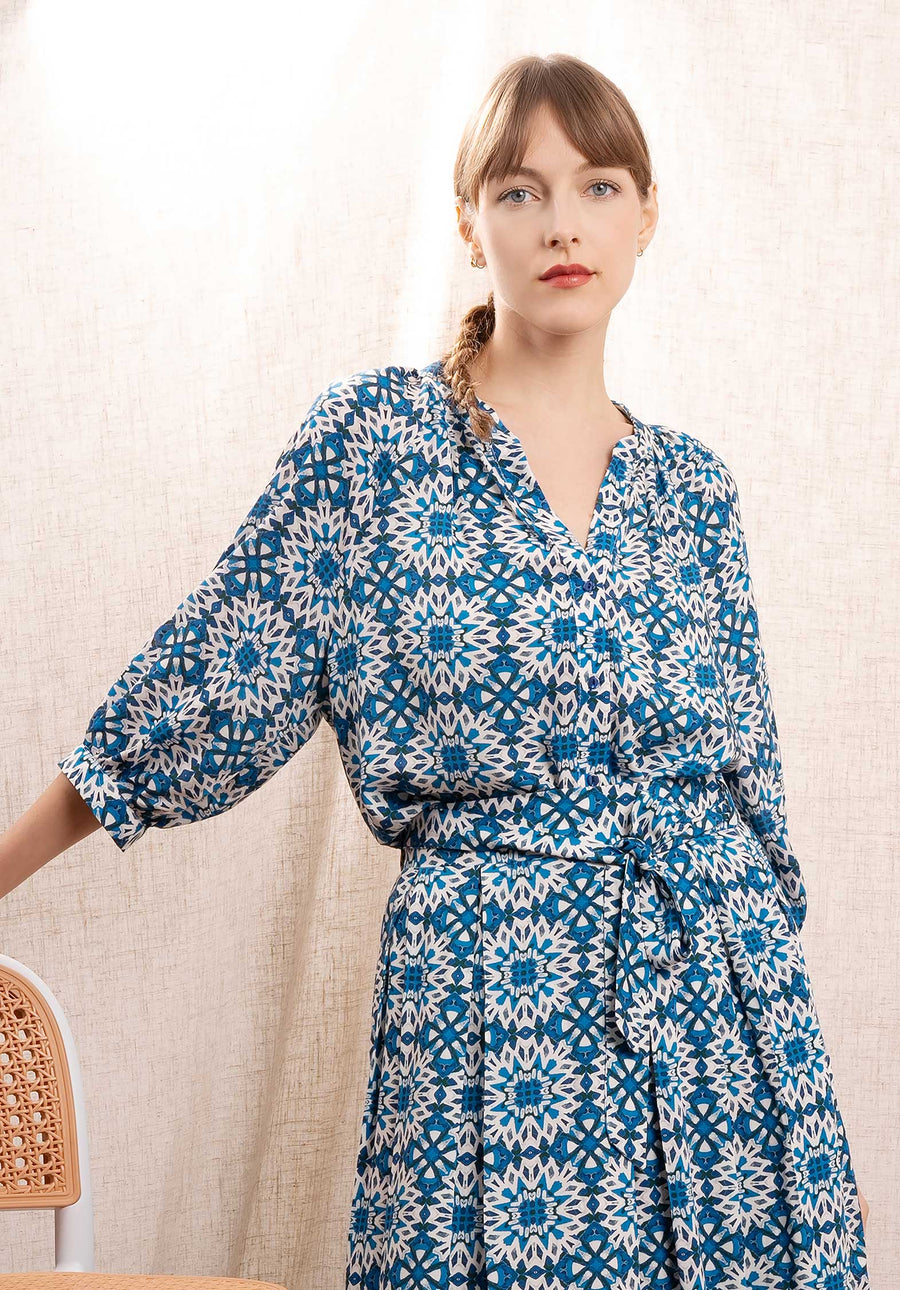 Blouse Florelle Blue-Flower