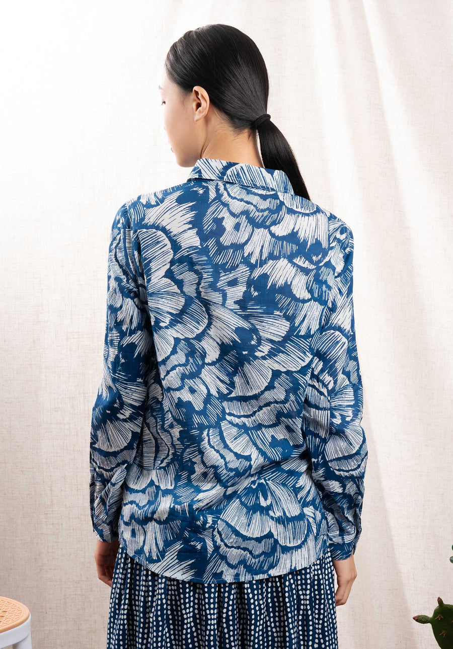 Shirt Gspro-302p Navy-Butterfly