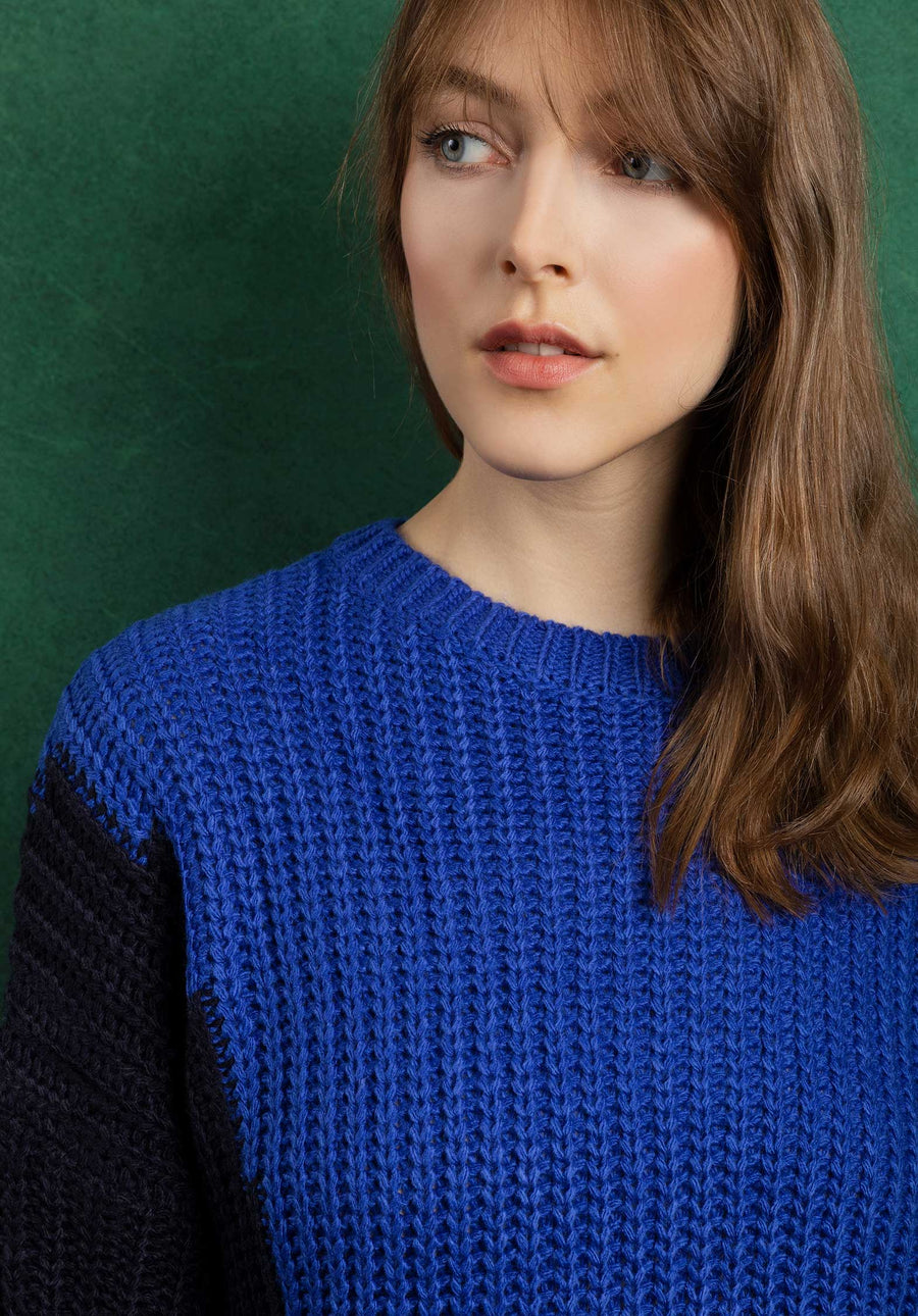 Sweater 63132 Blue-Black