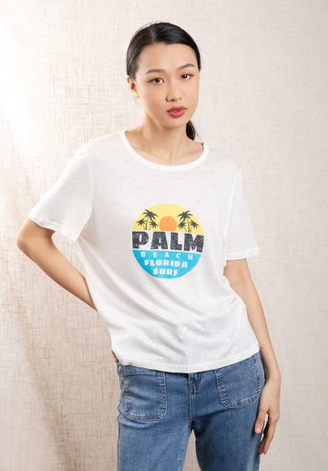 T-shirt Palmbeach White