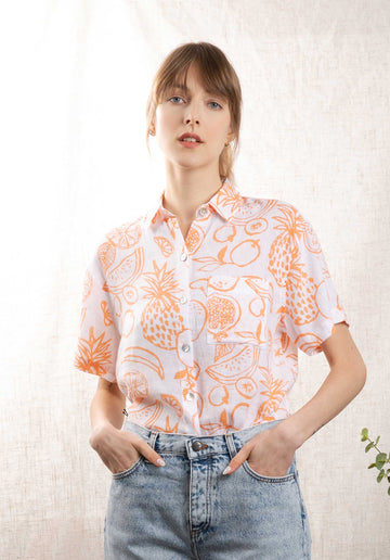 Shirt Payton 5387 Orange-Painted-Fruit