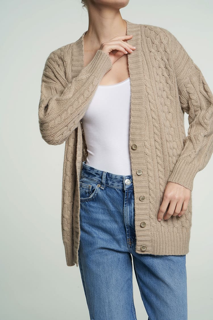 Cardigan C2 C25 Allegra Oatmeal