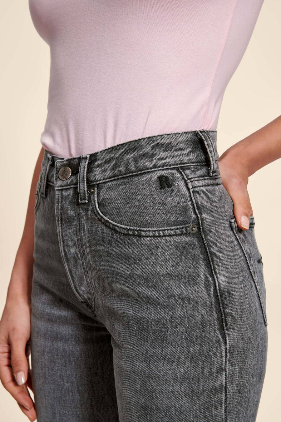 Jeans Germain Jeans Noir-Vintage-Wash