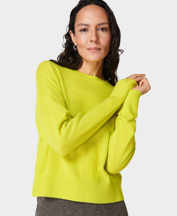 Cashmere Blend Sweater Sb9475 Acid-Yellow