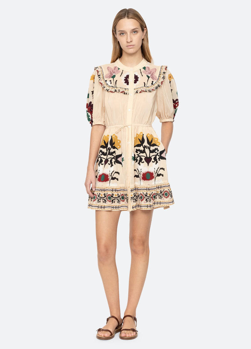 Dress Ss25-030 Cream