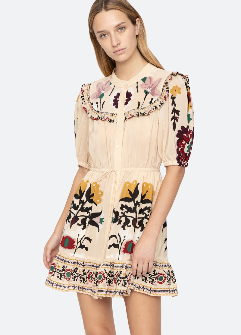 Dress Ss25-030 Cream