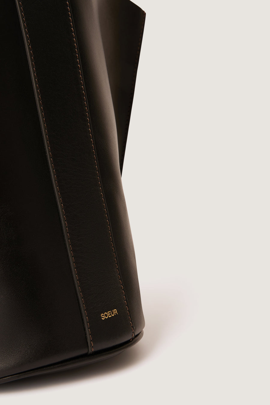 Shoulder Bag Saul Mini Noir-Cognac