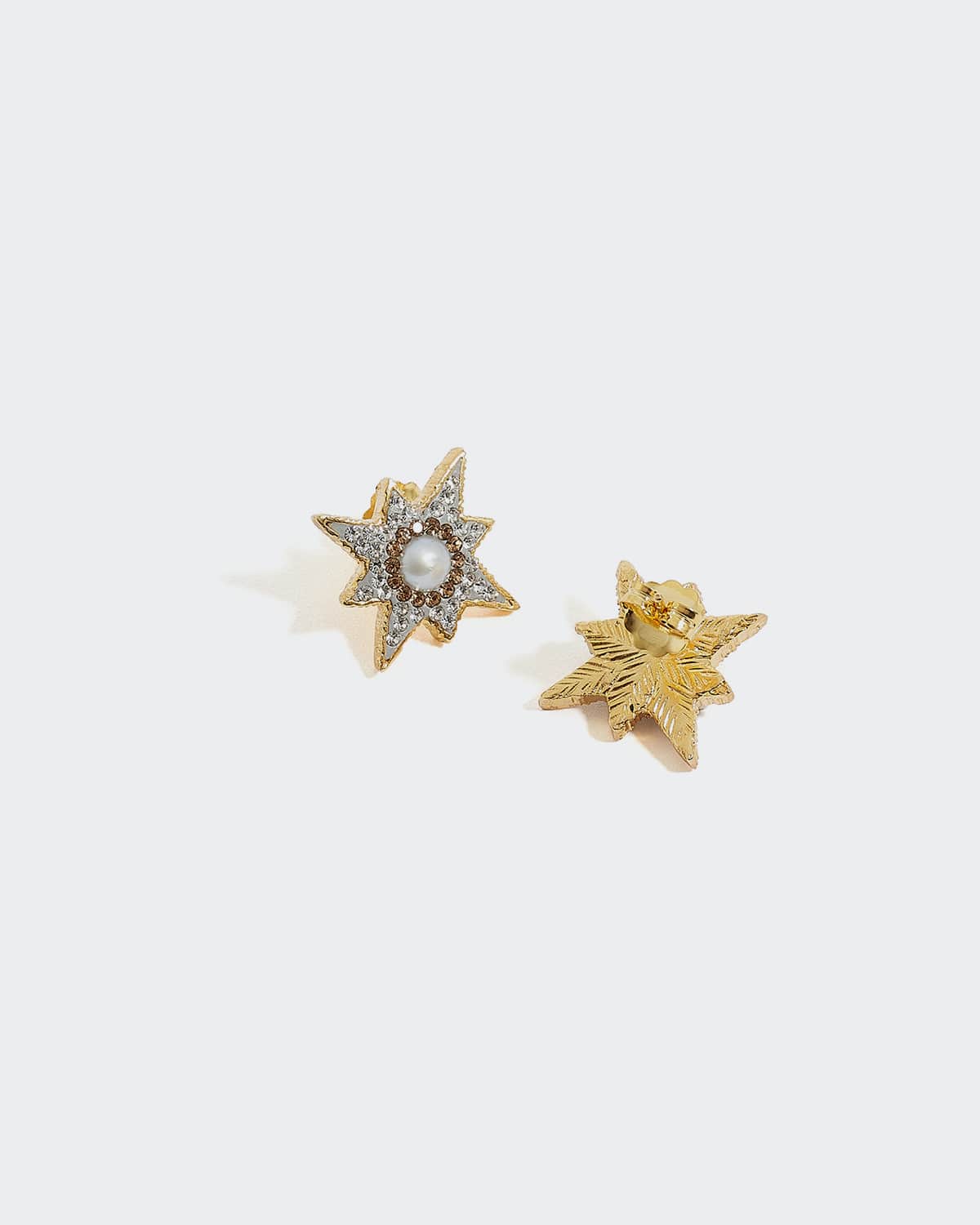 Earring Supernova Gold-White