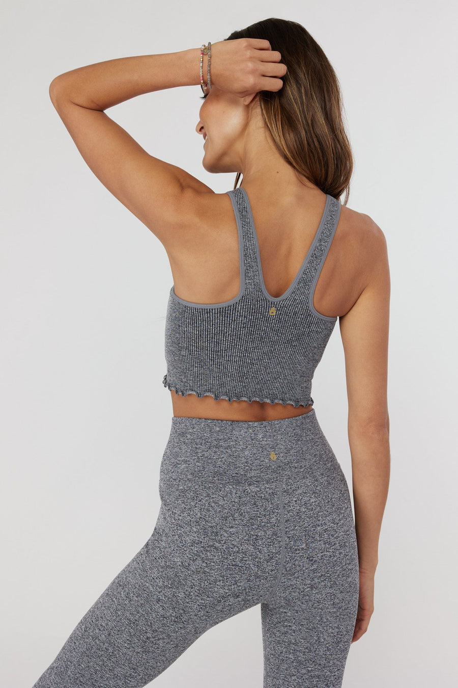 Tank Amor Heather Crop Tank Su23676020 Heather-Grey