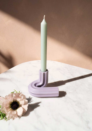 Candle H Candle Holder Lilac