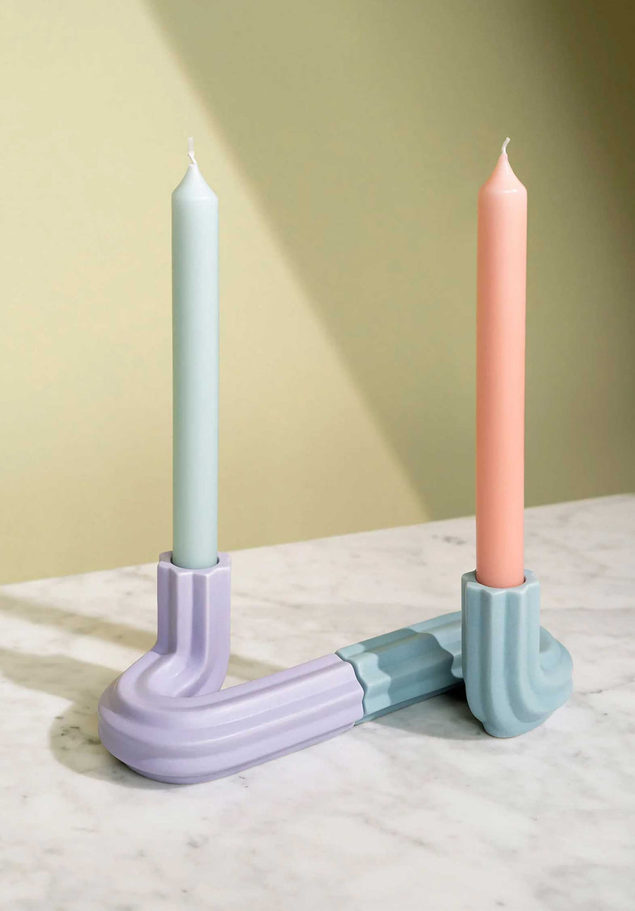 Candle H Candle Holder Lilac