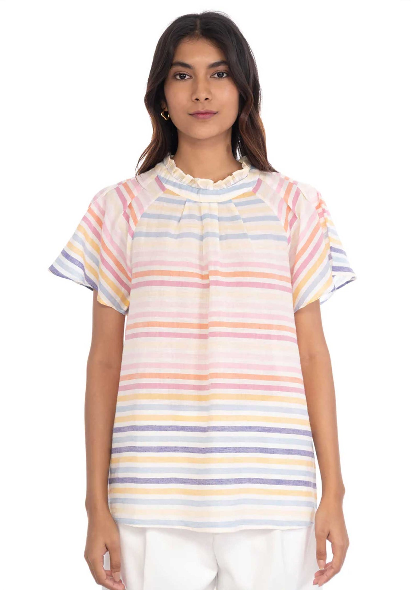 Top Joyful Candy-Stripe