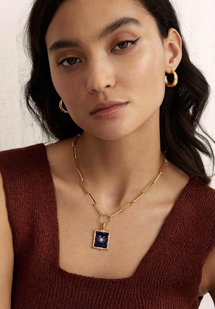 Earring Galaxy Hoop Ear Gold