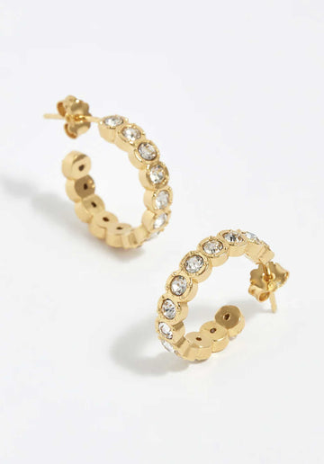 Earring Clear Etruria Gold