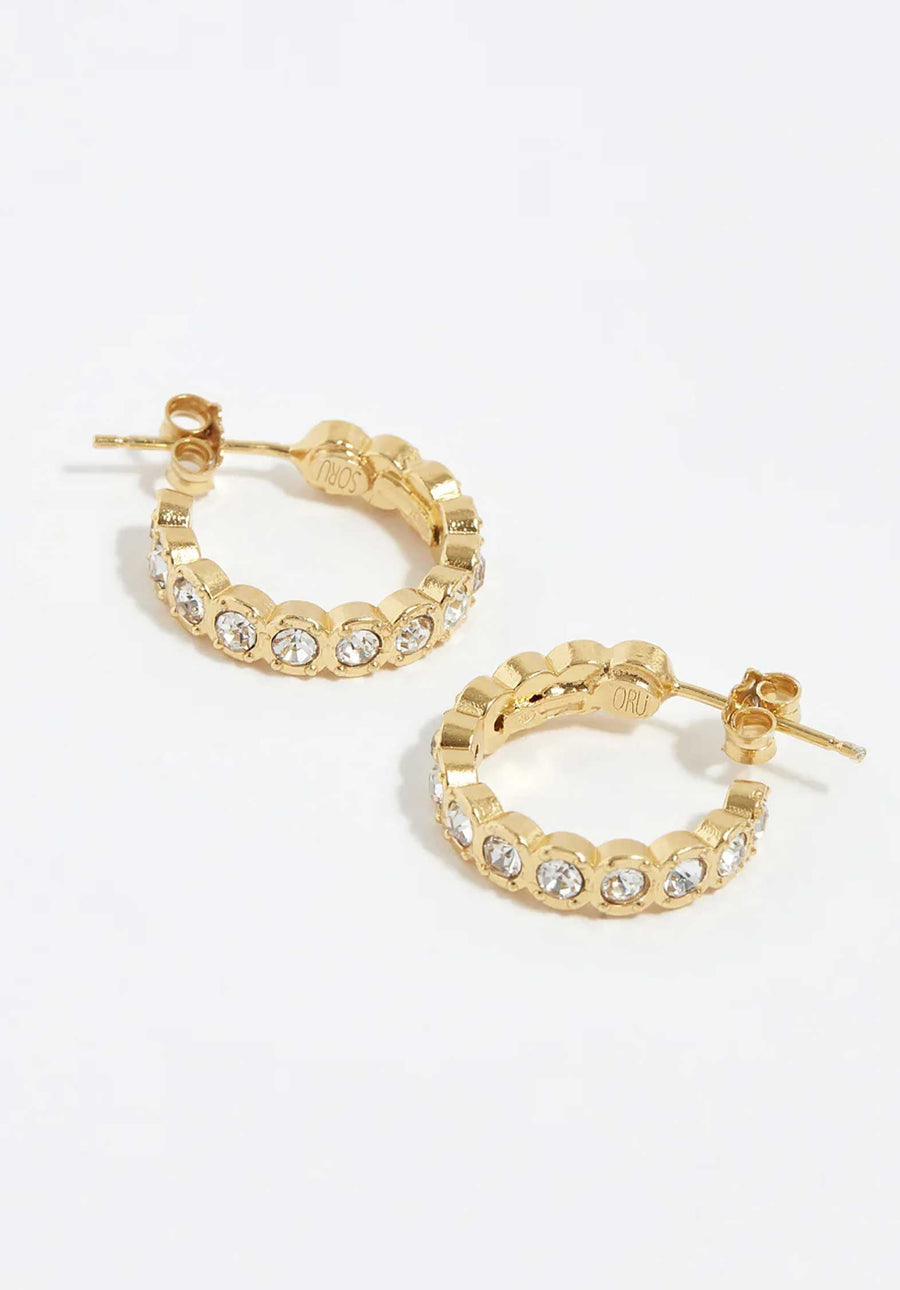 Earring Clear Etruria Gold