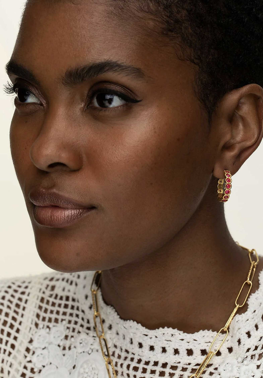 Earring  Etruria Red