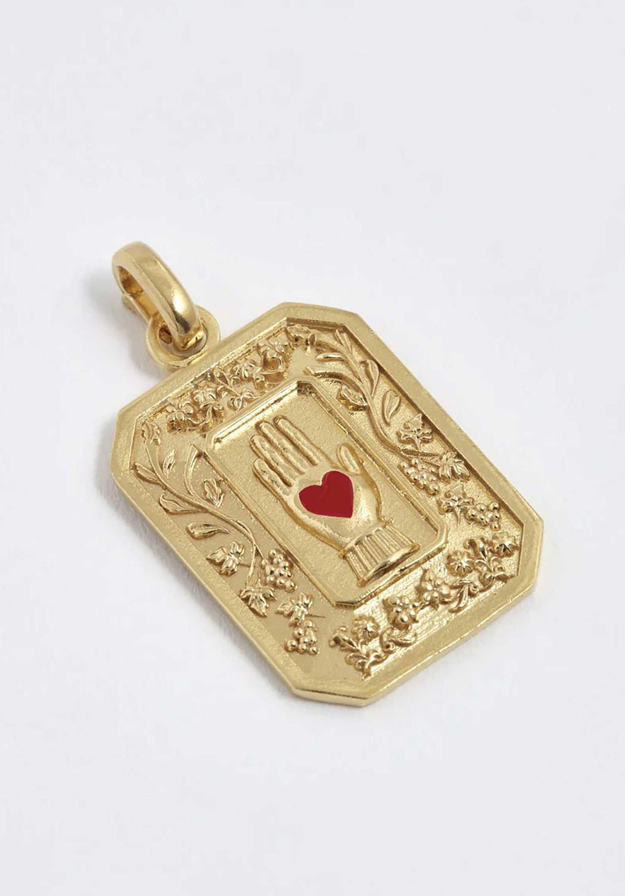 Pendant Heart In Hand Gold
