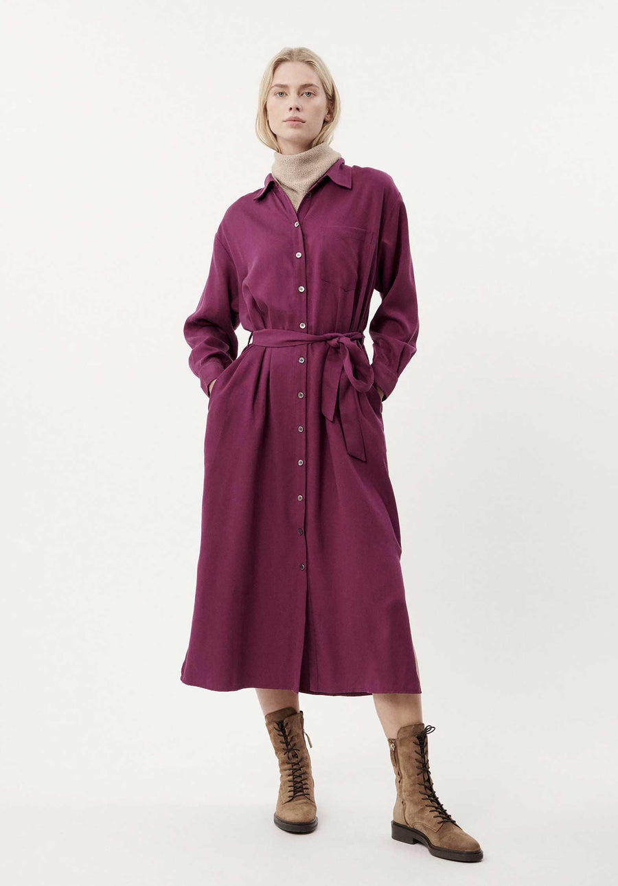 Dress F12411 Adenisse Aubergine