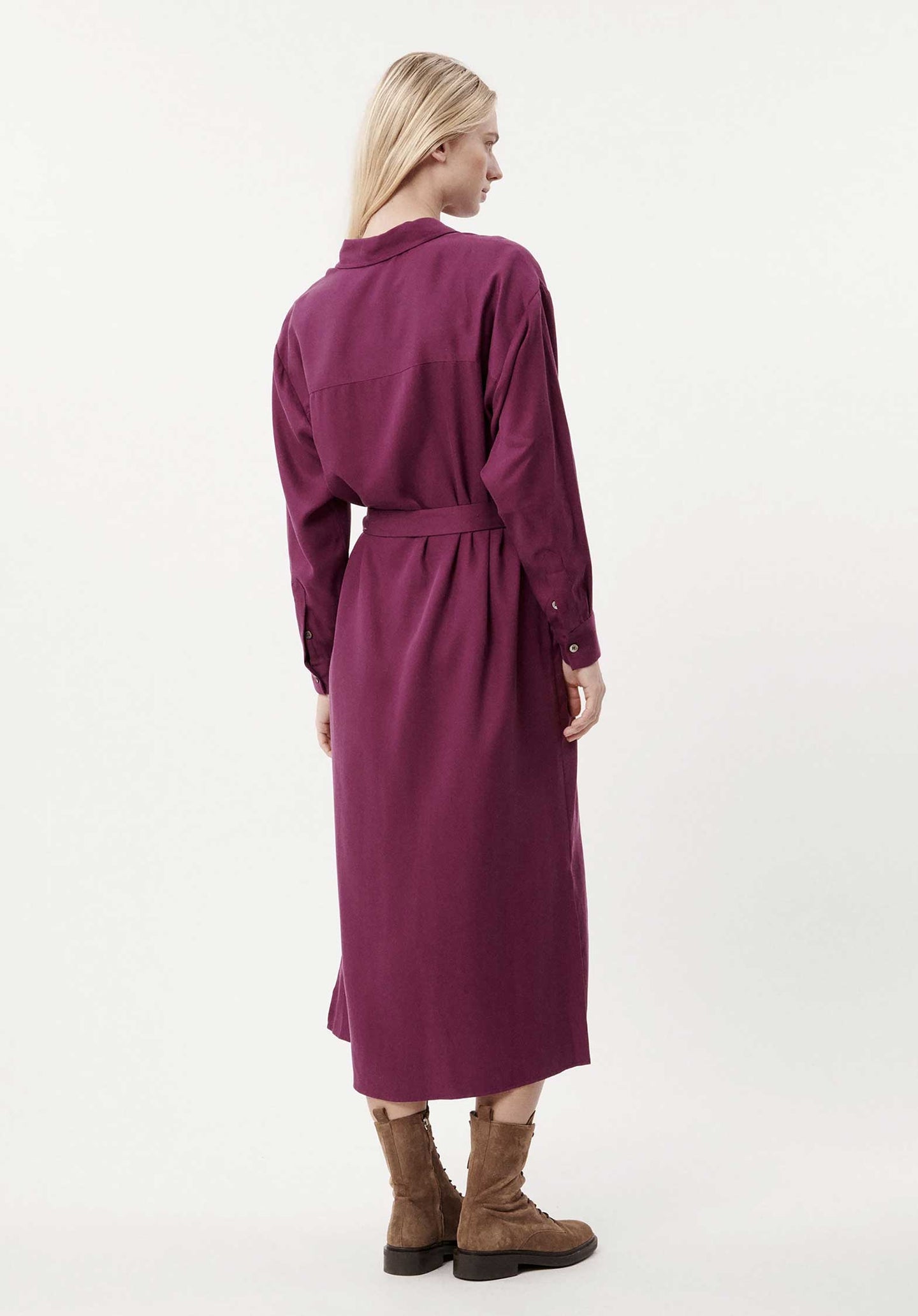 Dress F12411 Adenisse Aubergine