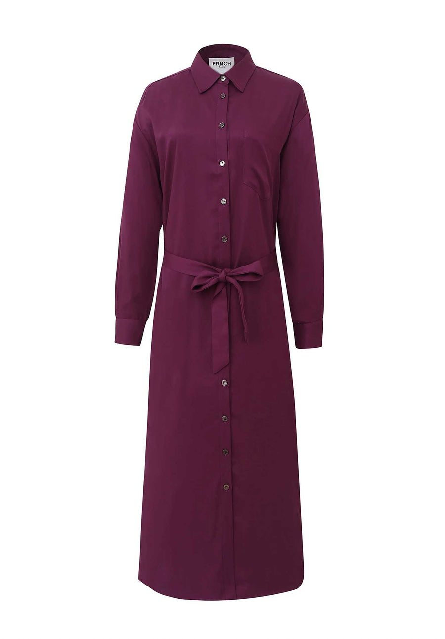 Dress F12411 Adenisse Aubergine