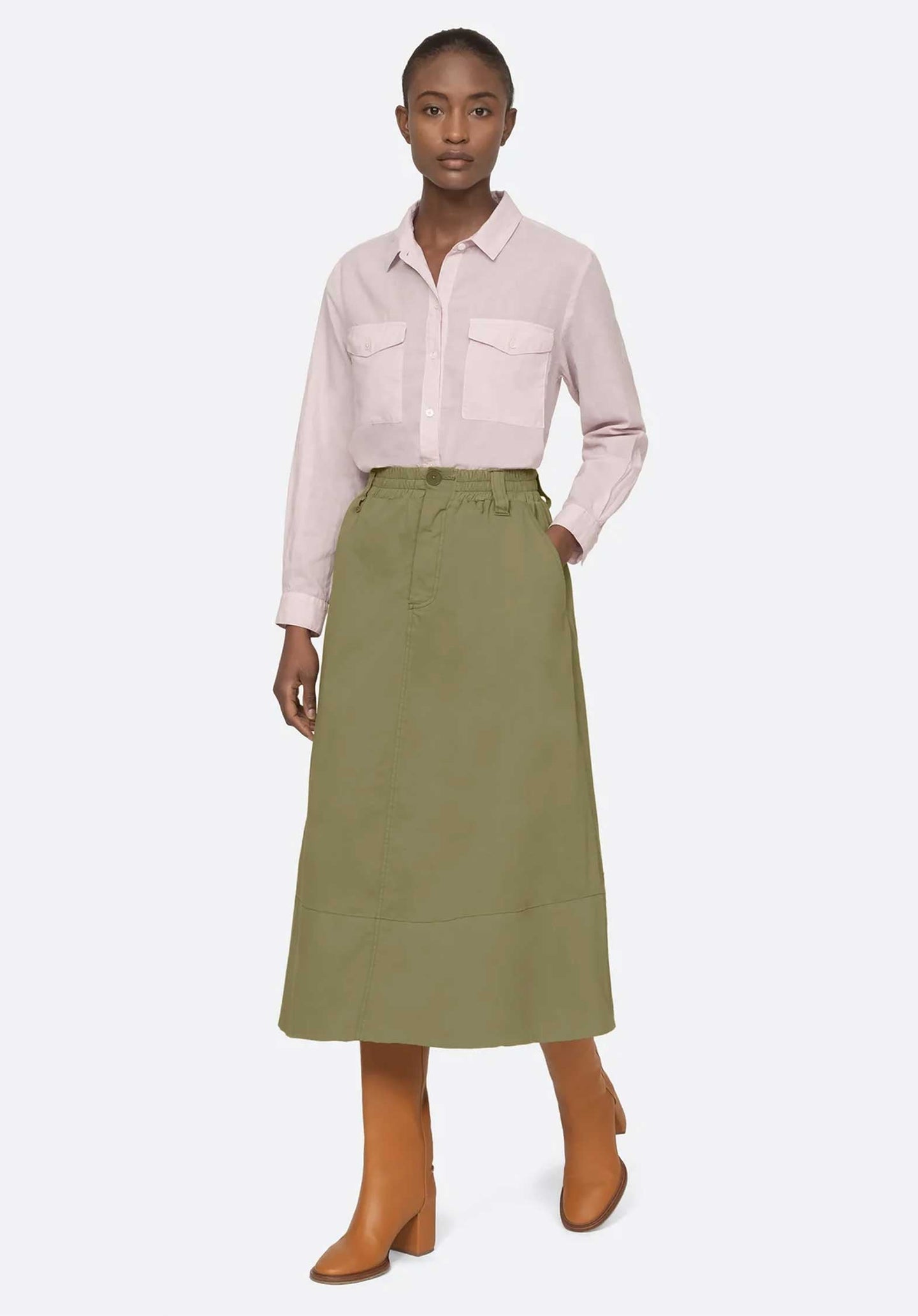 Skirt Karina Cotton Ski Ss24-042 Tan