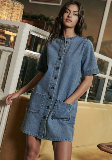 Denim Dress R Rita Denim Bleu