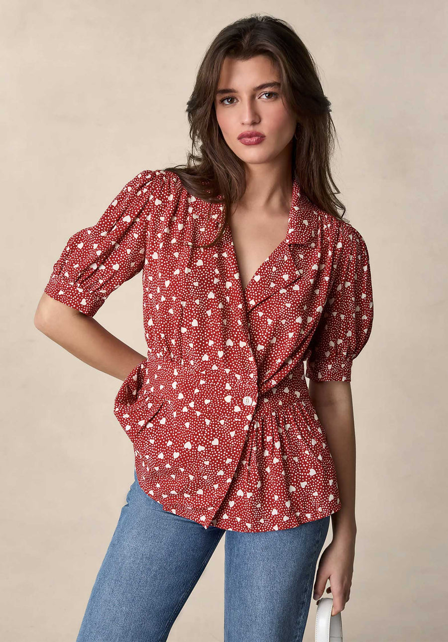 Blouse Dalia Amour-Rouge