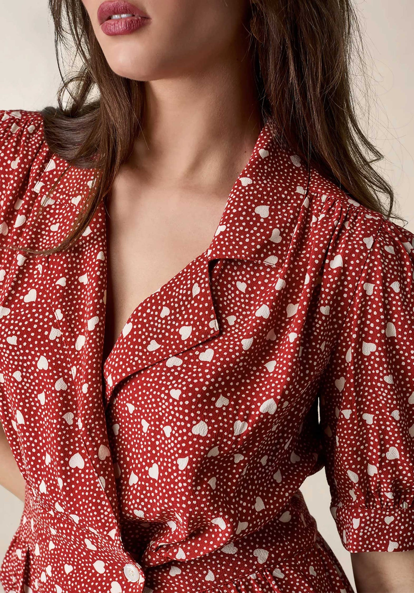 Blouse Dalia Amour-Rouge