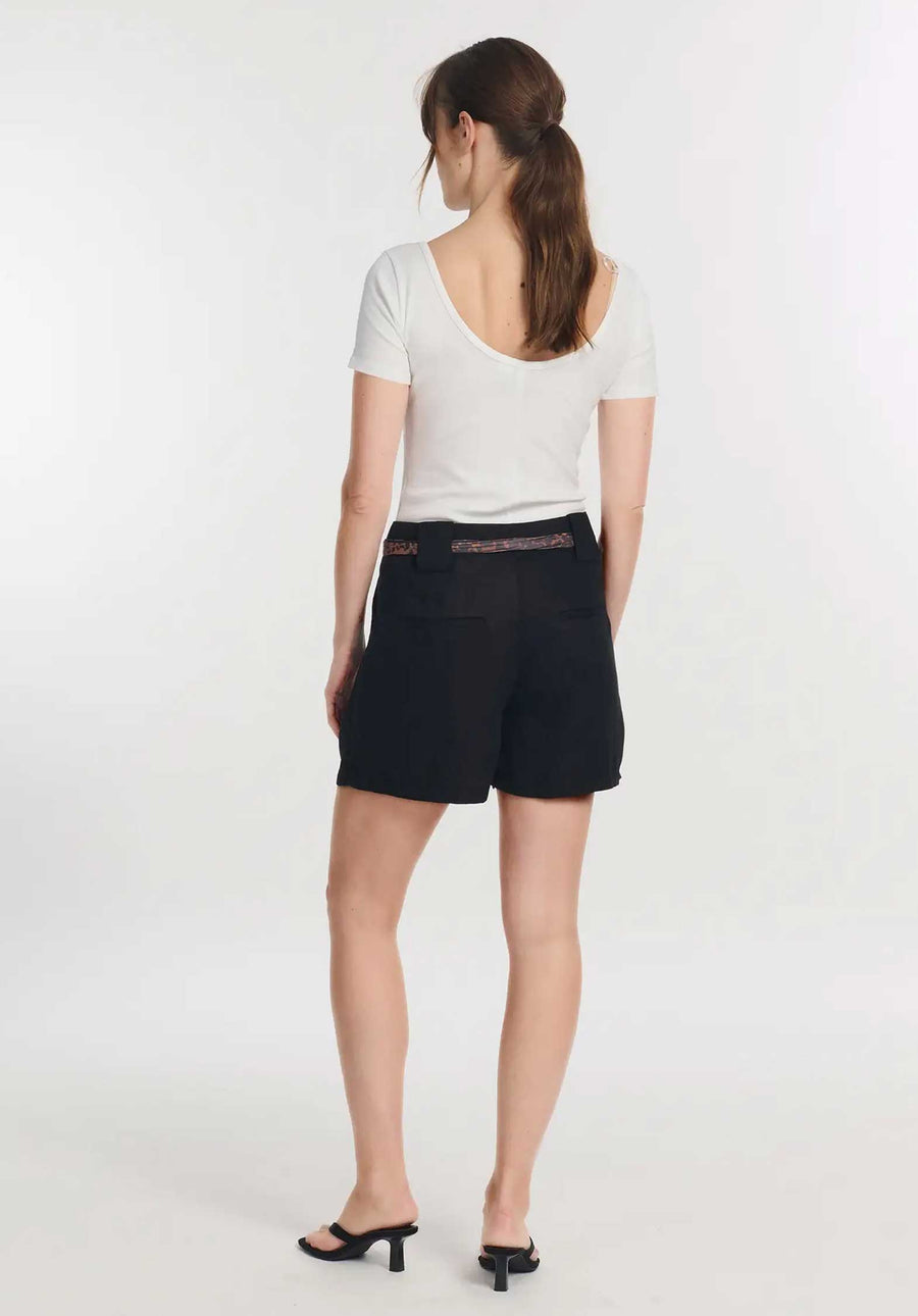 Shorts Kent Tencel Noir